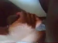 My tight French cunt is torn apart by my coworker's enormous ebony dick.